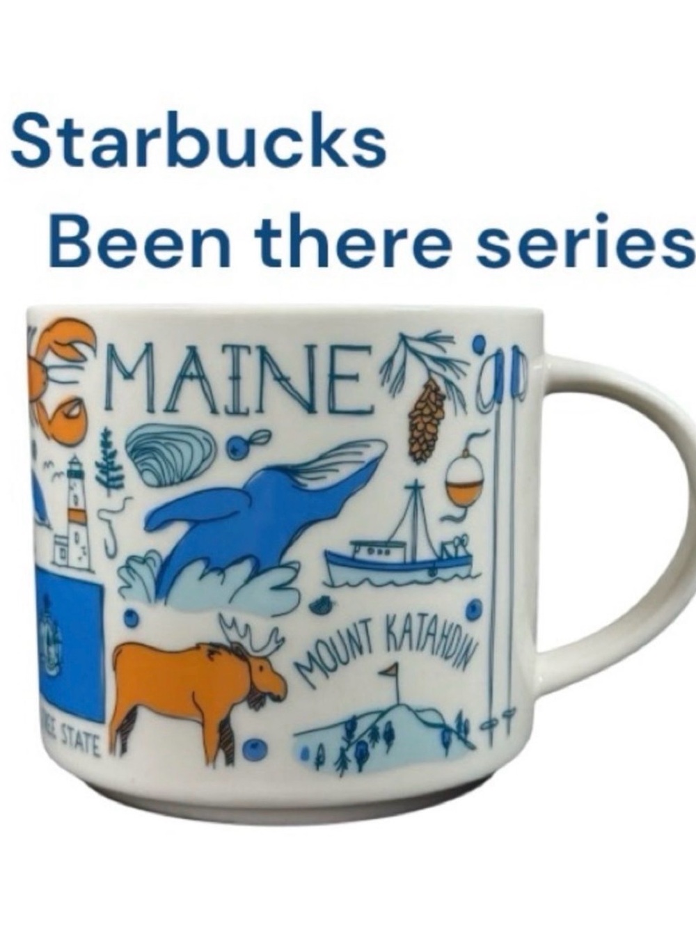 Starbucks Been There Series Maine 14oz Ceramic Mug 2019 no box like new